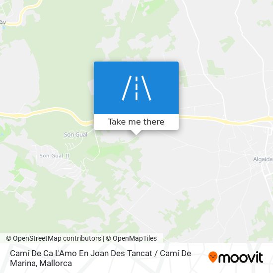 mapa Camí De Ca L'Amo En Joan Des Tancat / Camí De Marina