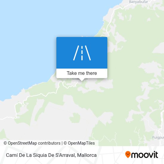 Camí De La Síquia De S'Arraval map