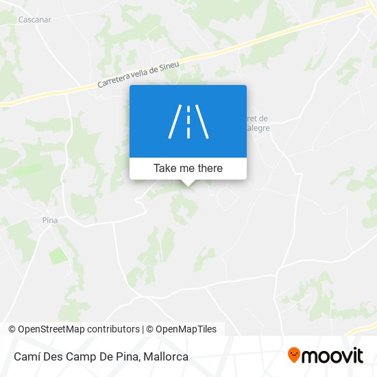 Camí Des Camp De Pina map