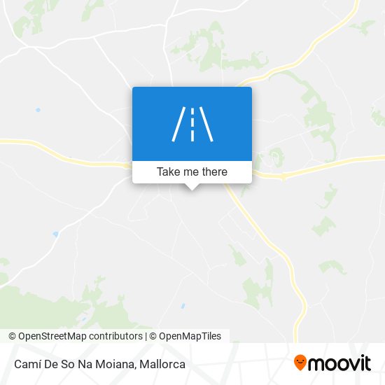 mapa Camí De So Na Moiana