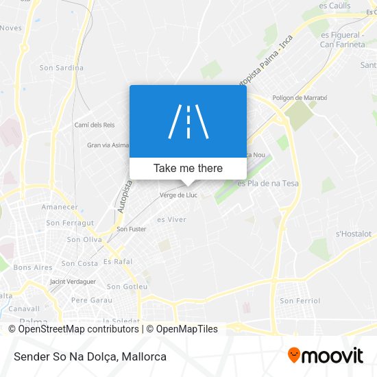 Sender So Na Dolça map
