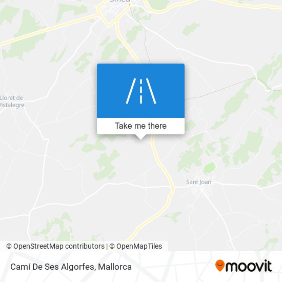 Camí De Ses Algorfes map
