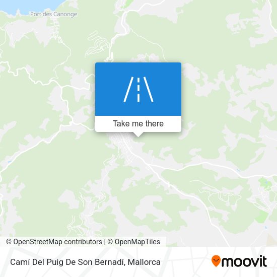 Camí Del Puig De Son Bernadí map
