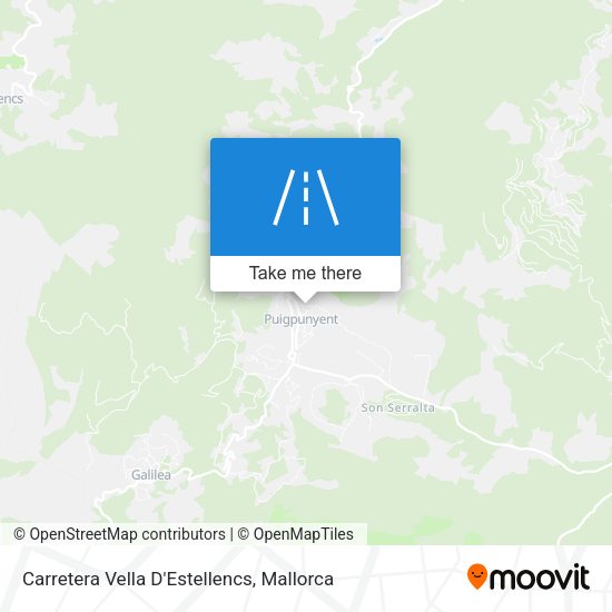Carretera Vella D'Estellencs map