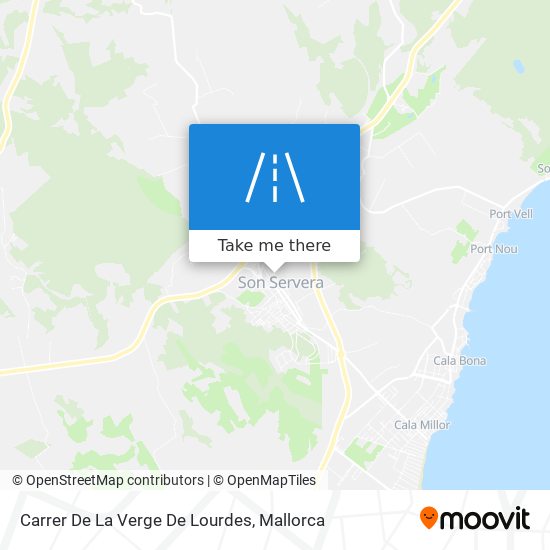 mapa Carrer De La Verge De Lourdes