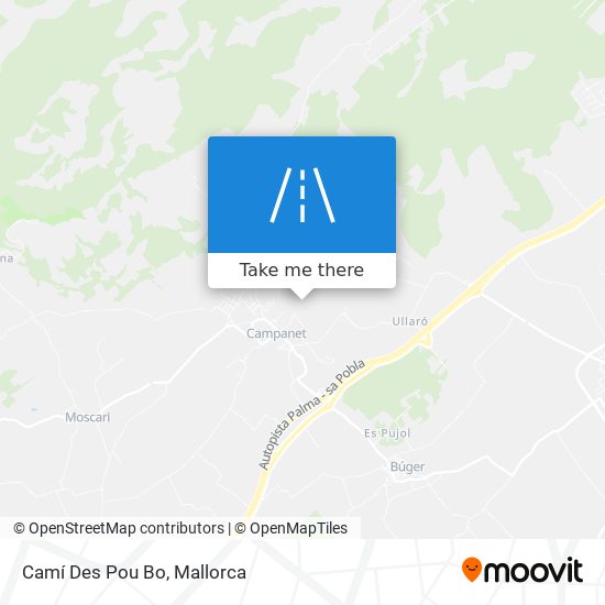 Camí Des Pou Bo map