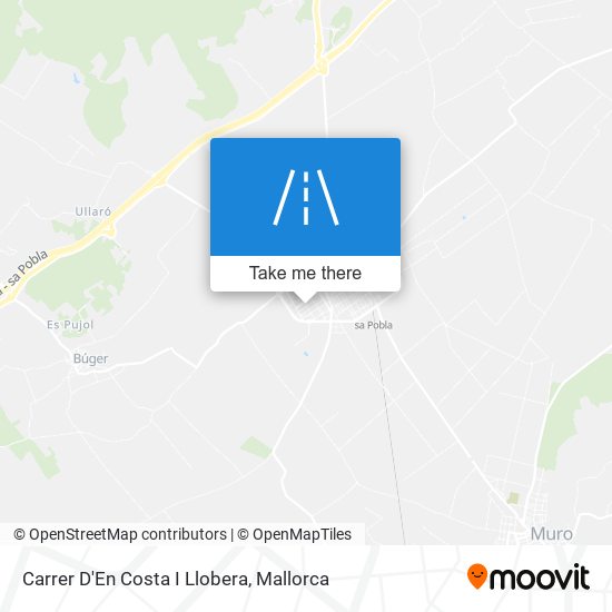 mapa Carrer D'En Costa I Llobera
