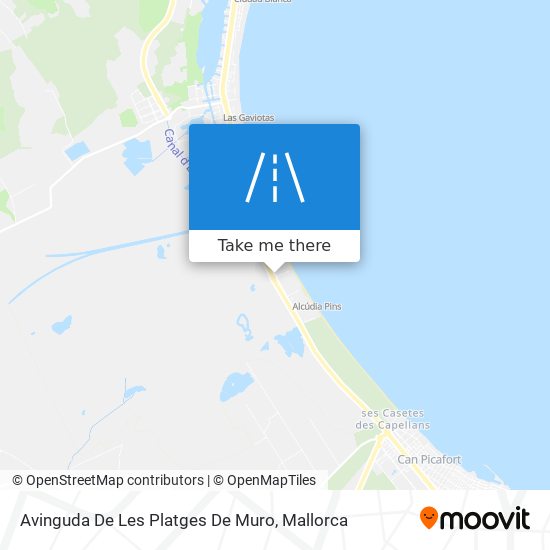 Avinguda De Les Platges De Muro map