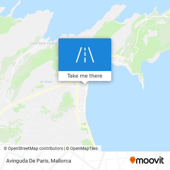 mapa Avinguda De París