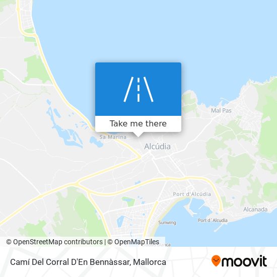 Camí Del Corral D'En Bennàssar map
