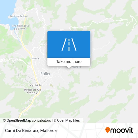 Camí De Biniaraix map