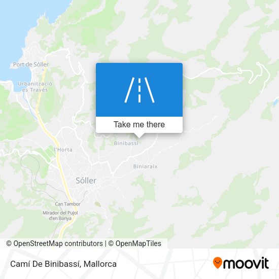 Camí De Binibassí map