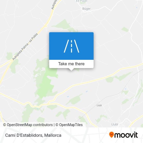 Camí D'Establidors map