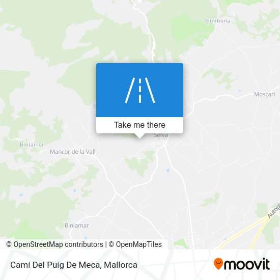 Camí Del Puig De Meca map