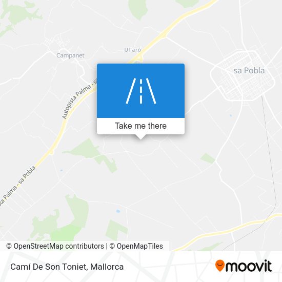 Camí De Son Toniet map