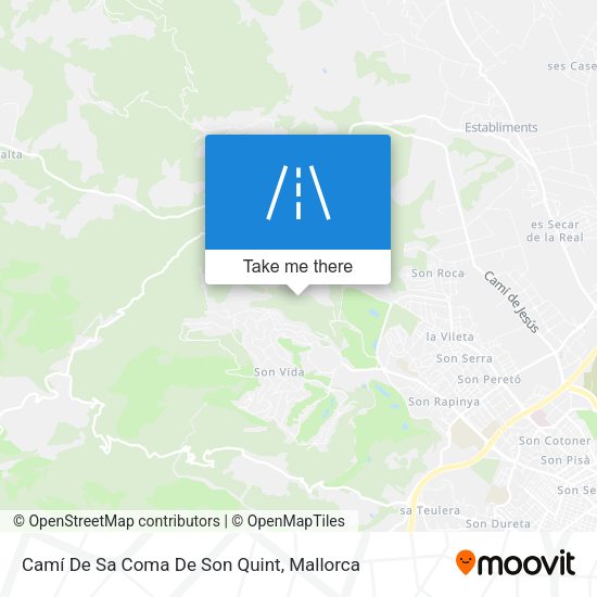 Camí De Sa Coma De Son Quint map