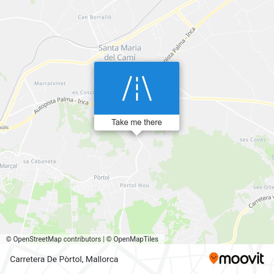 Carretera De Pòrtol map