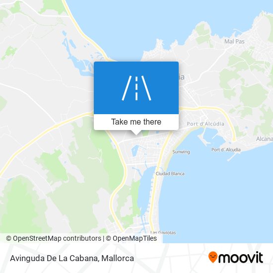 mapa Avinguda De La Cabana