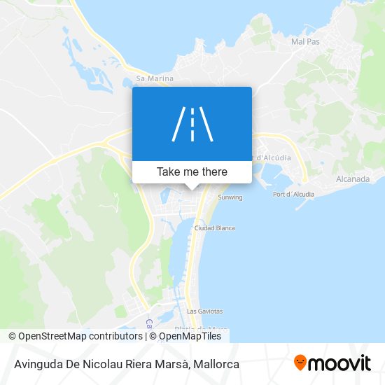 mapa Avinguda De Nicolau Riera Marsà