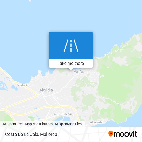 mapa Costa De La Cala