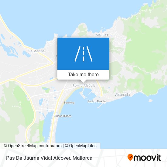 Pas De Jaume Vidal Alcover map