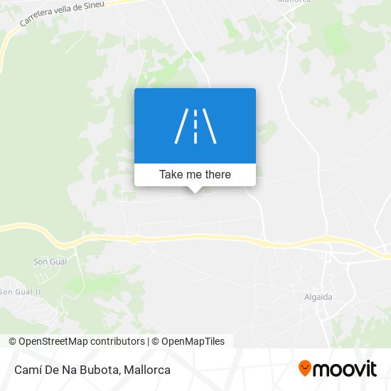 Camí De Na Bubota map
