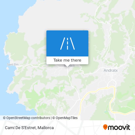 Camí De S'Estret map