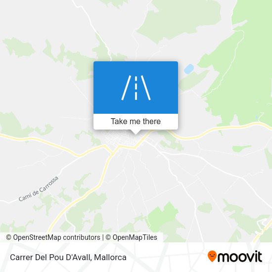 Carrer Del Pou D'Avall map