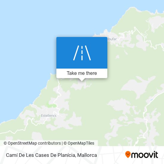 mapa Camí De Les Cases De Planícia