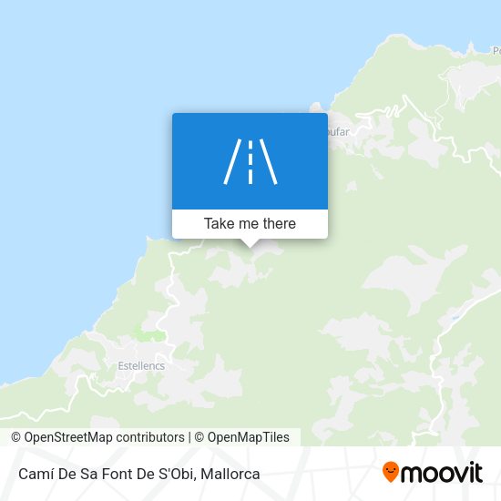 Camí De Sa Font De S'Obi map