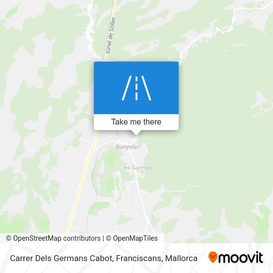 Carrer Dels Germans Cabot, Franciscans map