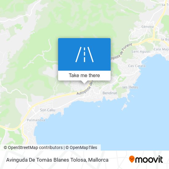 mapa Avinguda De Tomàs Blanes Tolosa