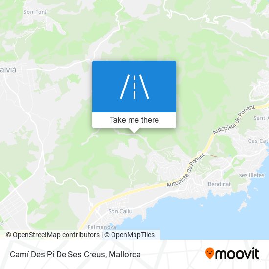 Camí Des Pi De Ses Creus map