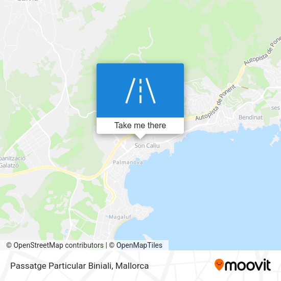 Passatge Particular Biniali map