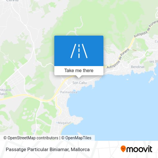 Passatge Particular Biniamar map