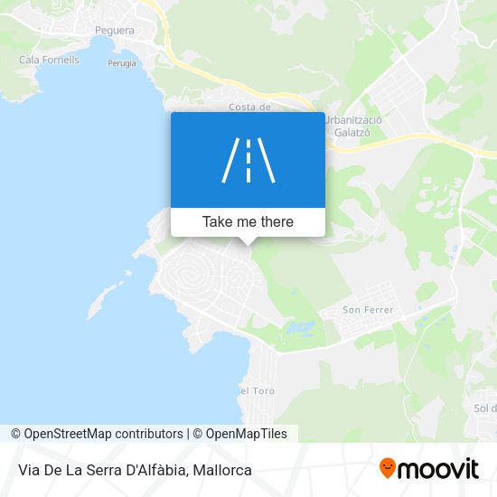 Via De La Serra D'Alfàbia map