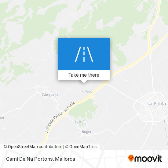 Camí De Na Portons map