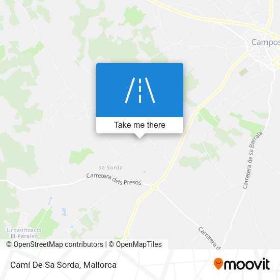 Camí De Sa Sorda map