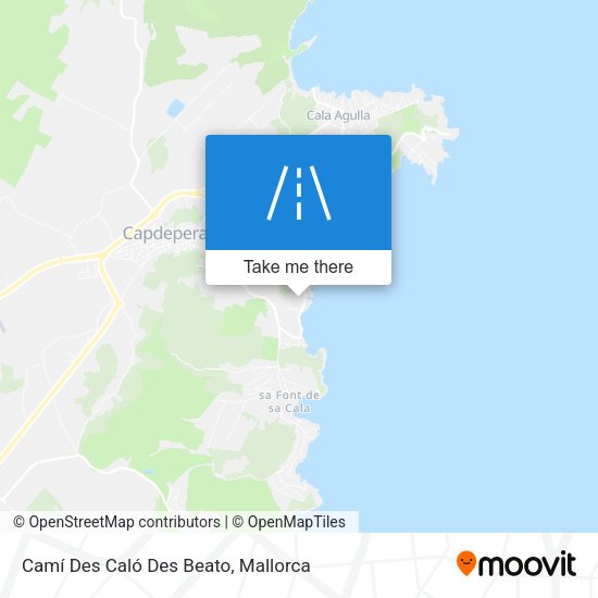 Camí Des Caló Des Beato map
