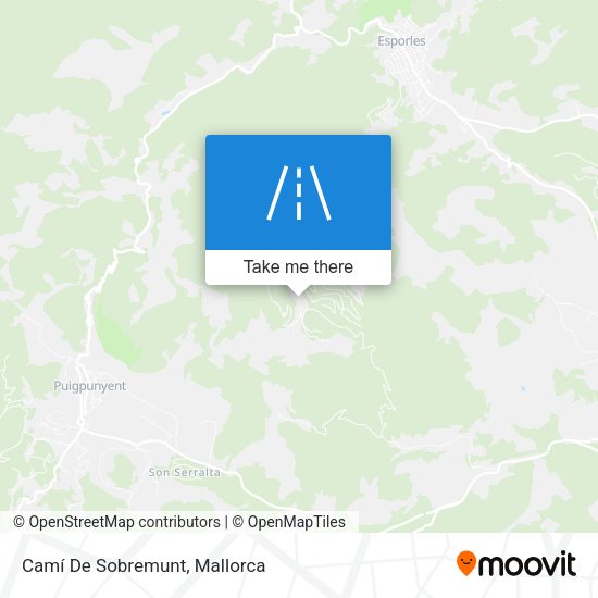 Camí De Sobremunt map
