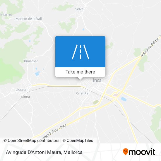 Avinguda D'Antoni Maura map