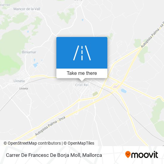 mapa Carrer De Francesc De Borja Moll