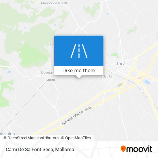 Camí De Sa Font Seca map