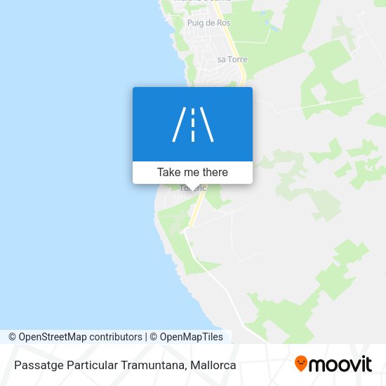 Passatge Particular Tramuntana map