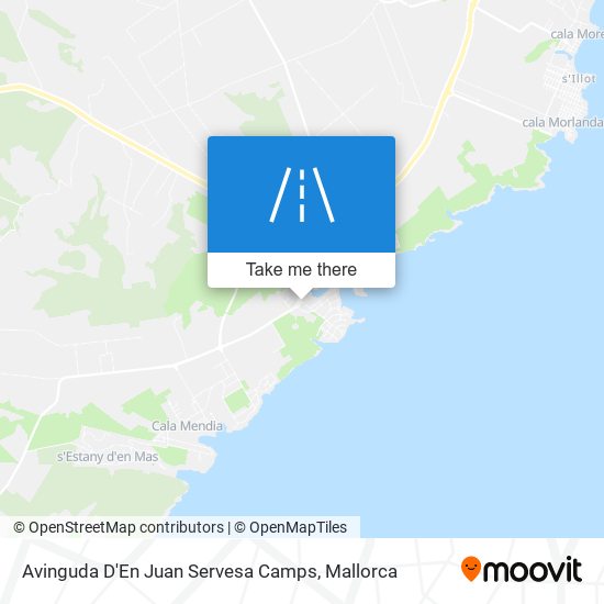 mapa Avinguda D'En Juan Servesa Camps