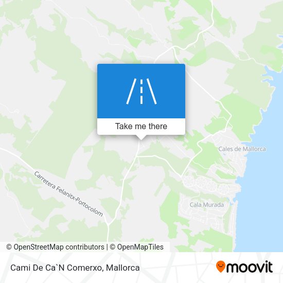 Cami De Ca`N Comerxo map