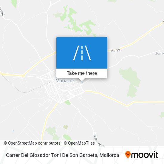 Carrer Del Glosador Toni De Son Garbeta map