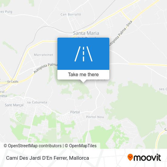 Camí Des Jardí D'En Ferrer map