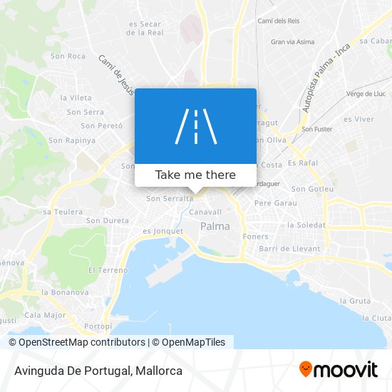 mapa Avinguda De Portugal