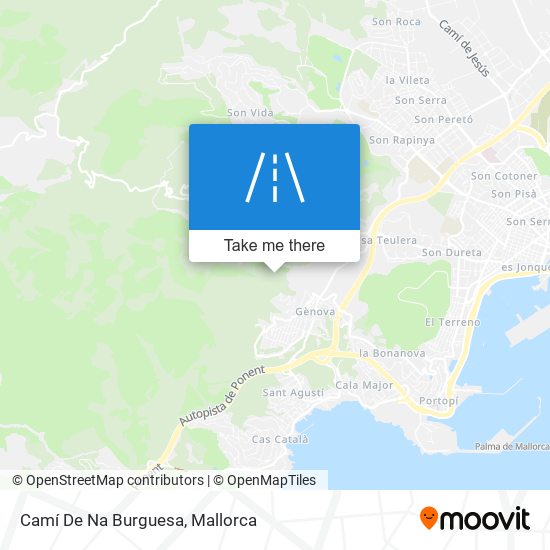 mapa Camí De Na Burguesa